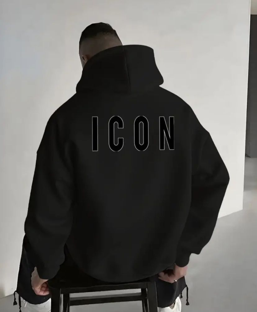 Felpa con cappuccio "icon" set di 3 colorazioni