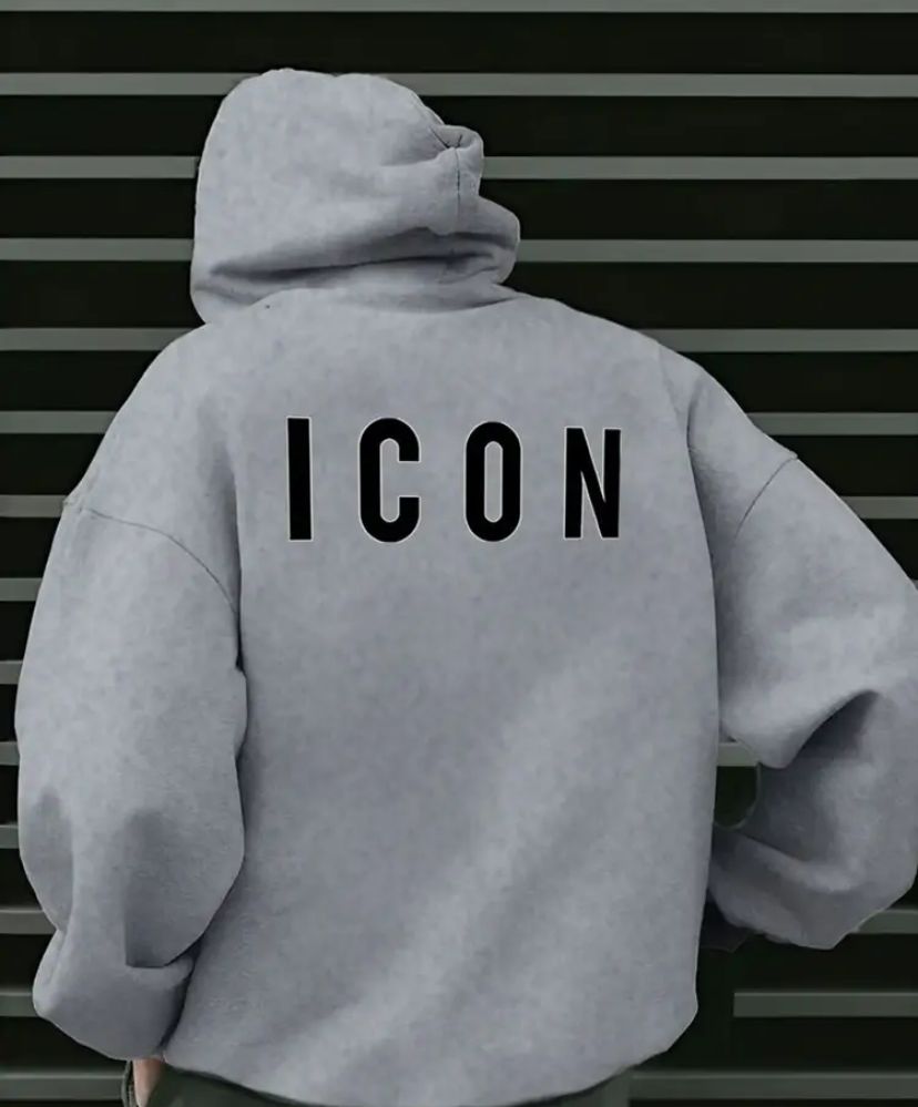 Felpa con cappuccio "icon" set di 3 colorazioni
