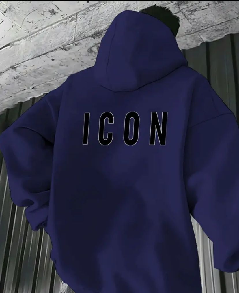 Felpa con cappuccio "icon" set di 3 colorazioni