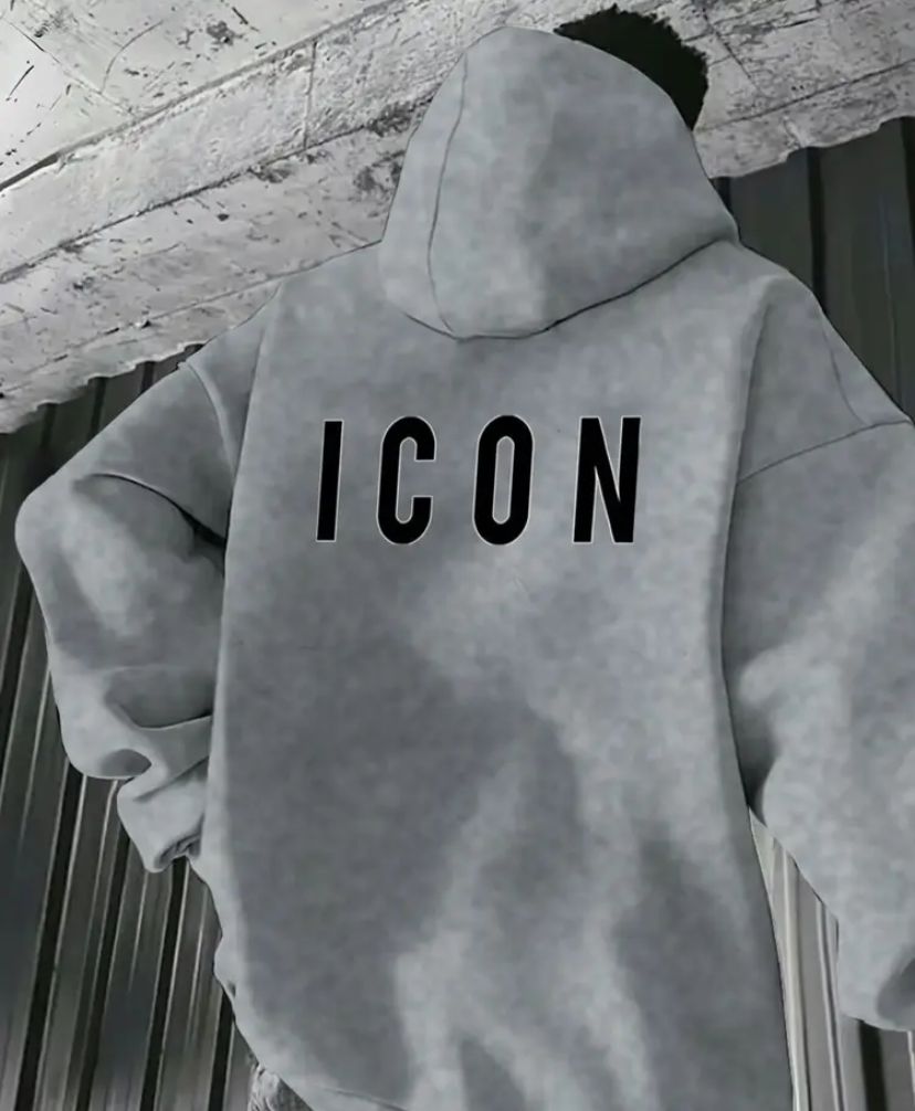 Felpa con cappuccio "icon" set di 3 colorazioni